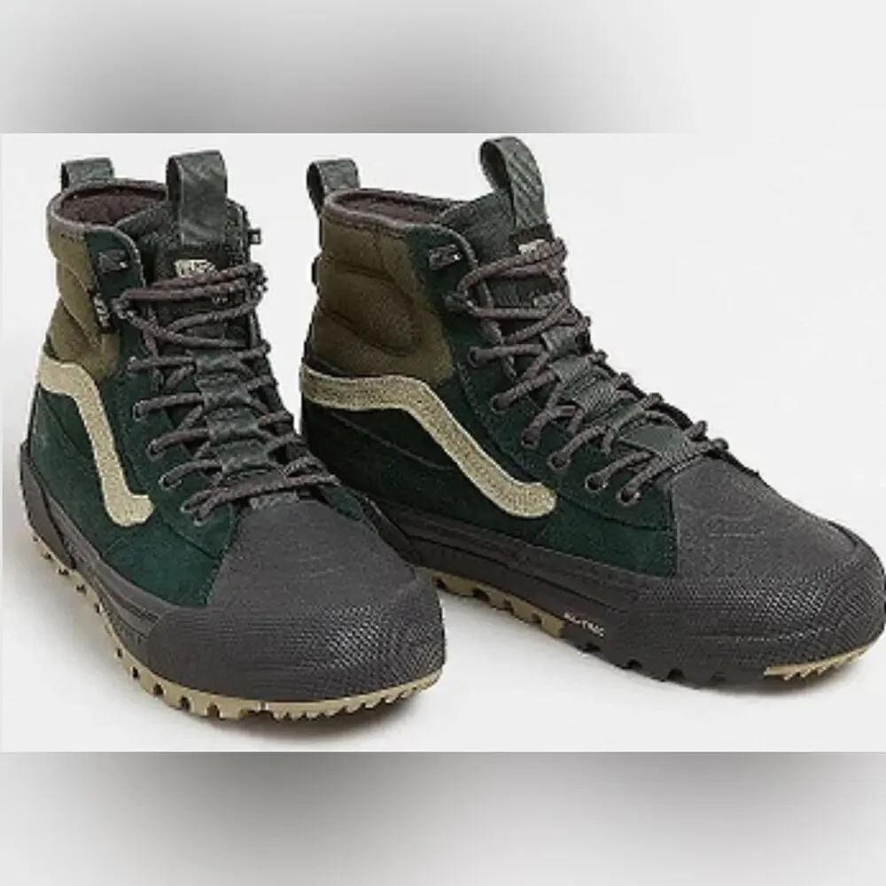 NEW VANS SK8-HI GORE-TEX MTE-3 SHOES SCARAB GRAPE LEAF GREEN UNISEX M6 W7.5
